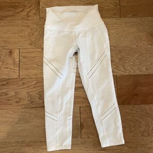 Alo yoga pants (white, size medium)